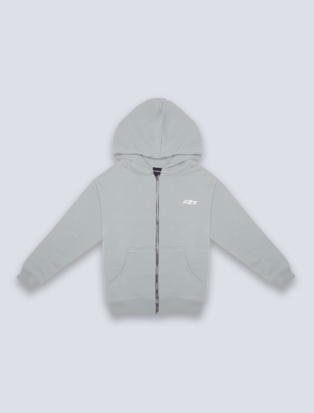 GREY ZIP-HOODIE - DISSCONDUCT